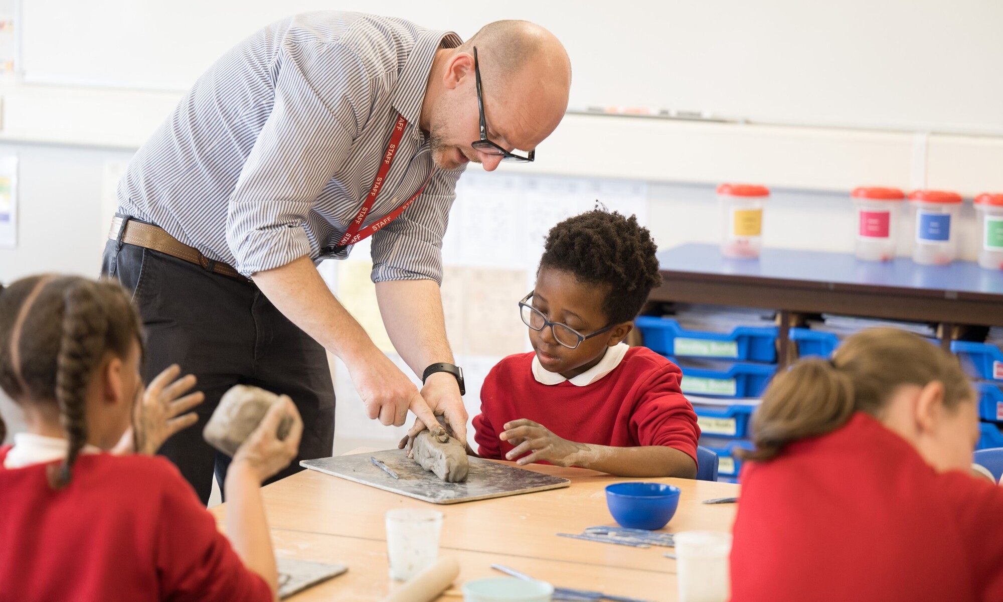 Denholme Primary School Pupil and Teacher in the Classroom